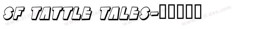 SF Tattle Tales字体转换